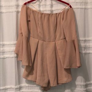off the shoulder romper